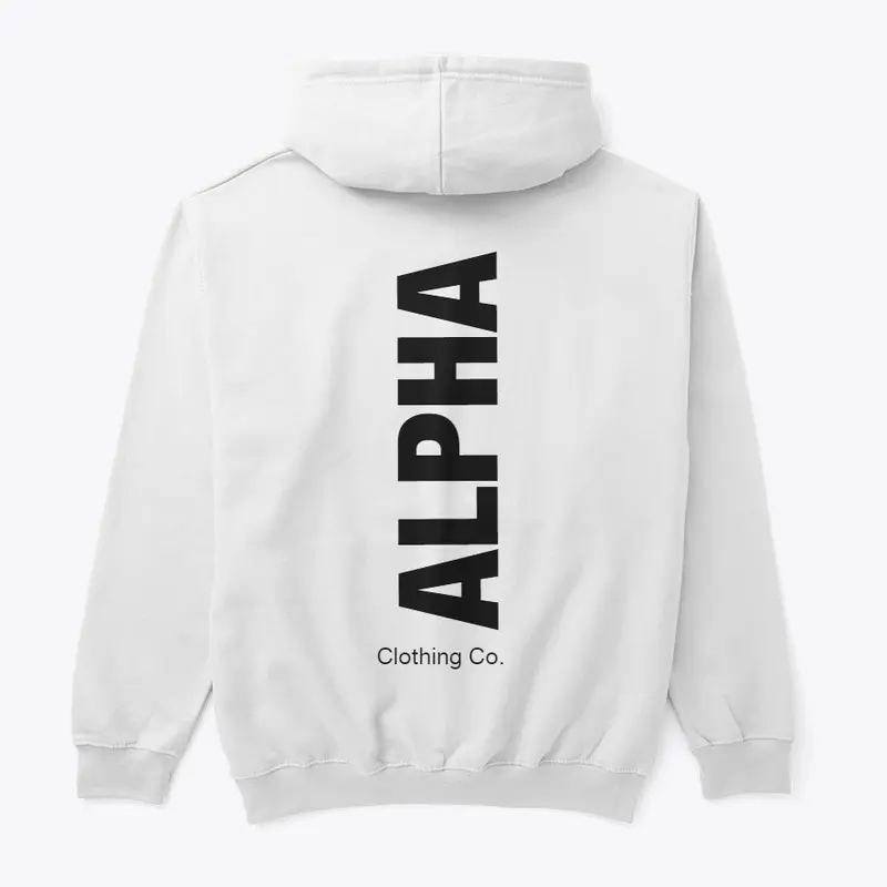 ALPHA SERIES WHITE HOODIE